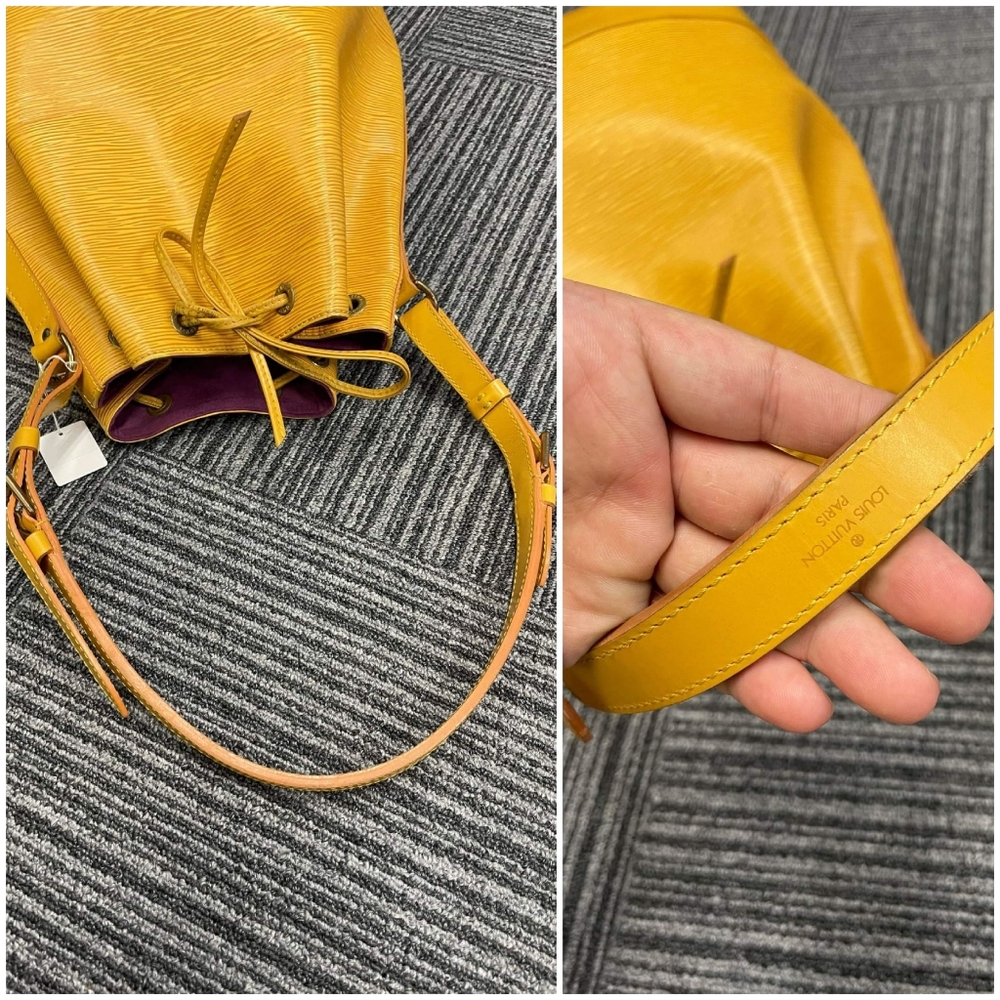 SOLD. Authentic Louis Vuitton Epi Leather Noe Bucket Bag Vintage-Authentic - Picture 4 of 17